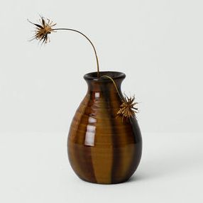 Rob Towler Slipware Bud Vase | Honey