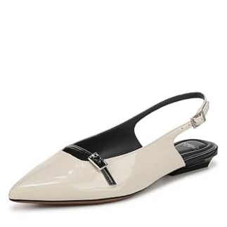 Franco Sarto Women's Emma Mary Jane Flat, Vanilla Patent Leather, 6 Uk