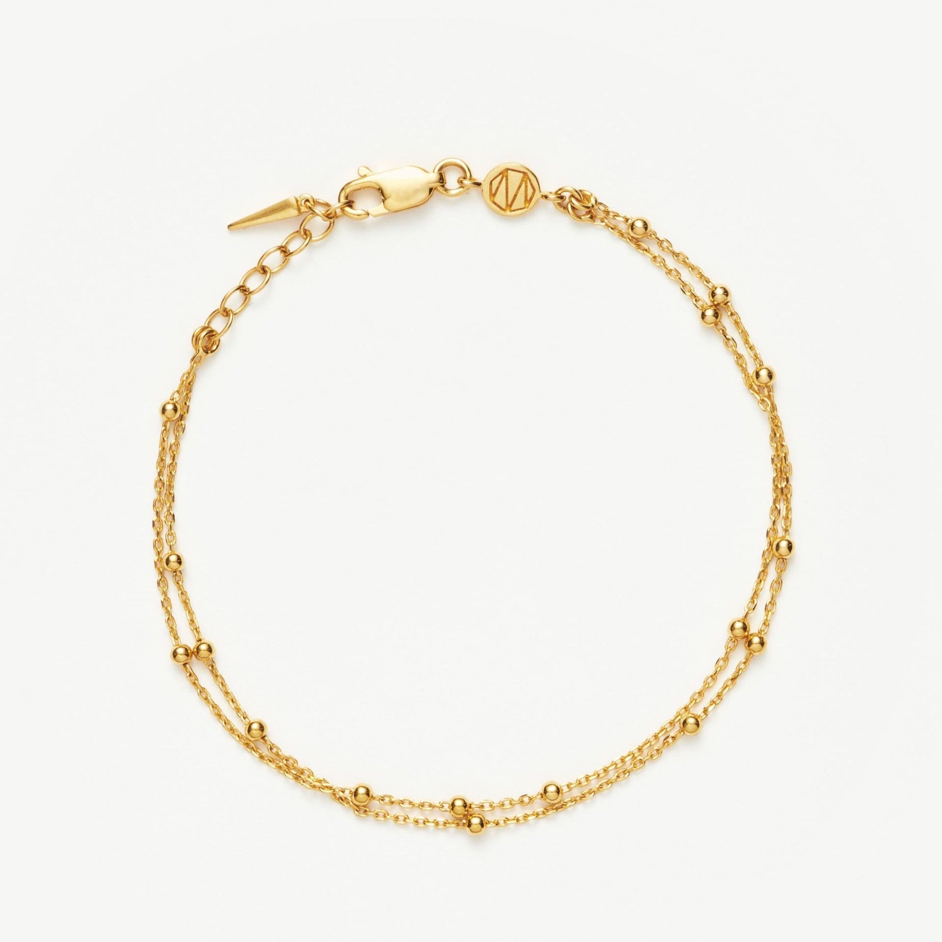 Double Chain Bracelet - 18ct Gold Vermeil / S/m - 18.5cm