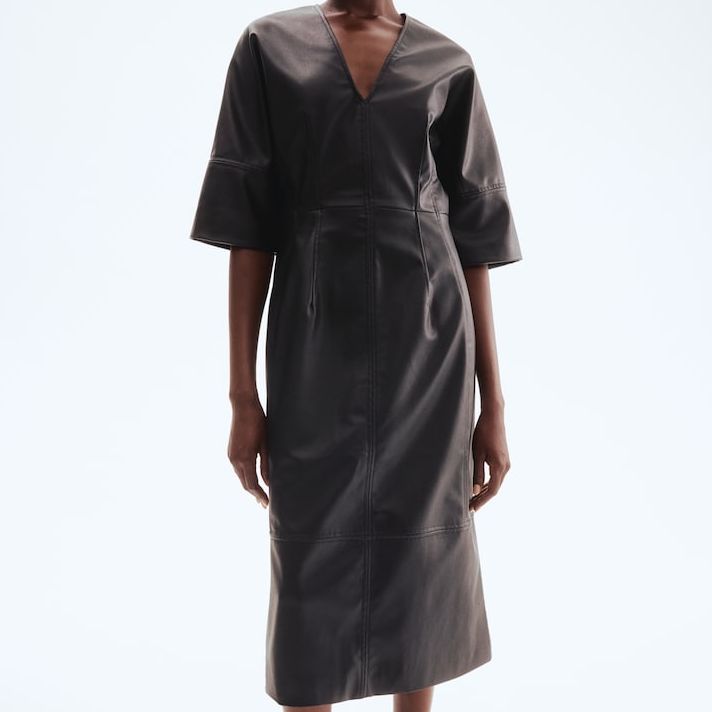 Coated Midi Dress