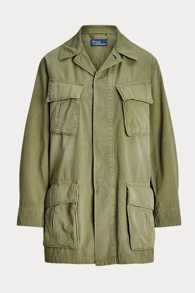 Cotton Canvas Utility Jacket