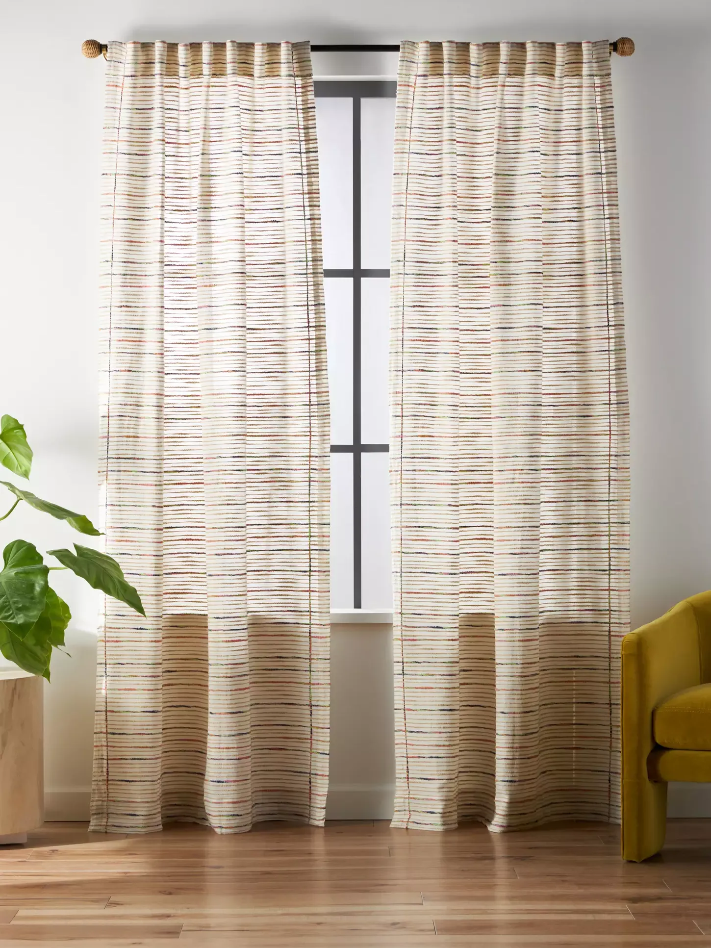 Anthropologie, Flatwoven Keara Curtain