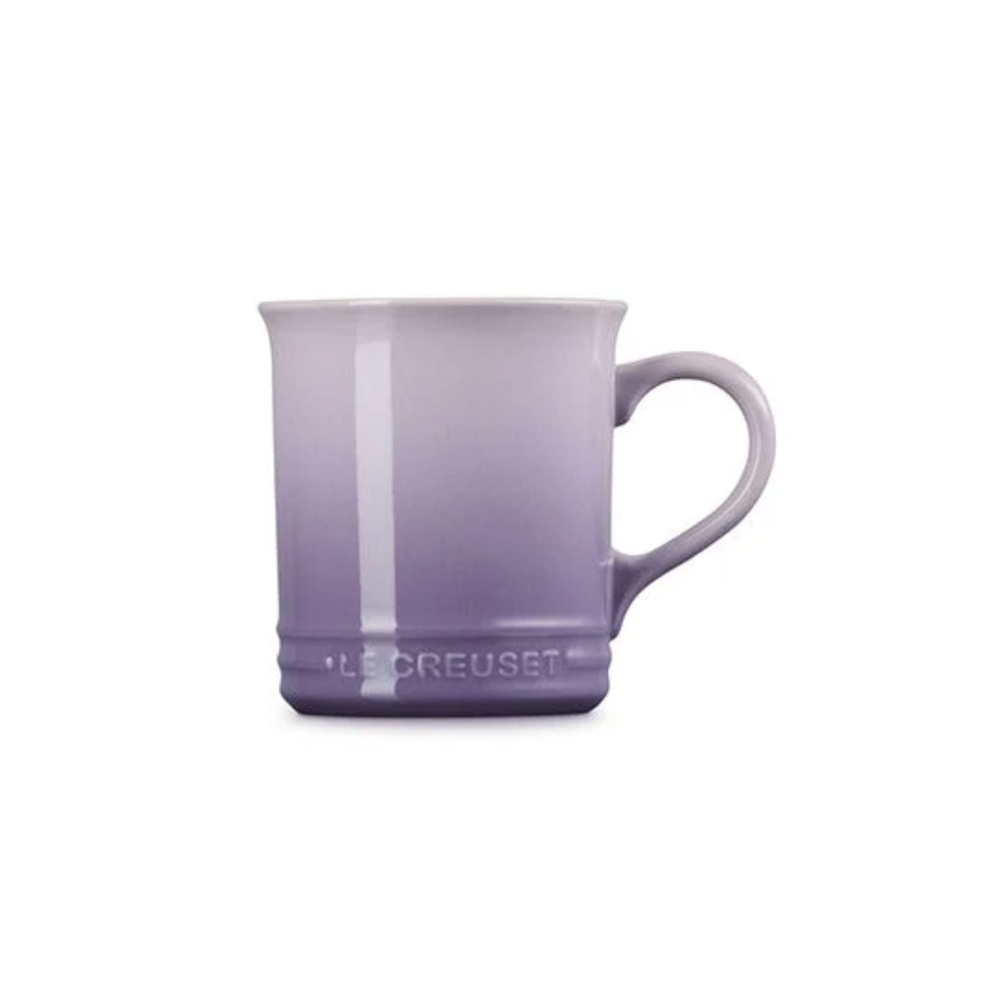a mug with a dark to light purple gradient colorway