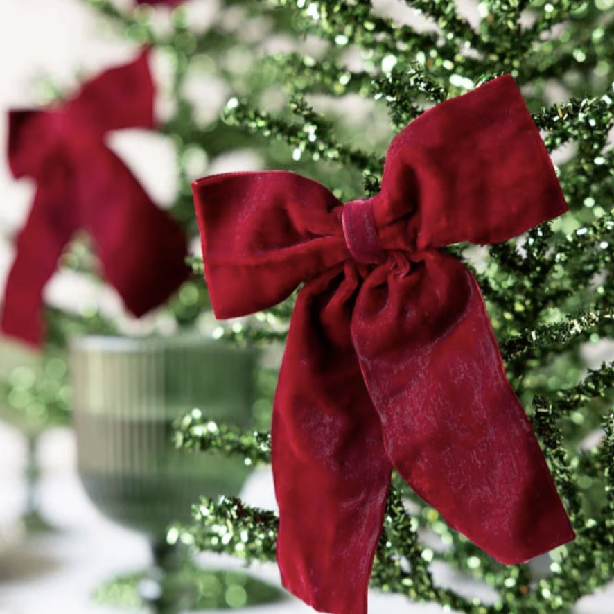 Velvet Bow Decoration