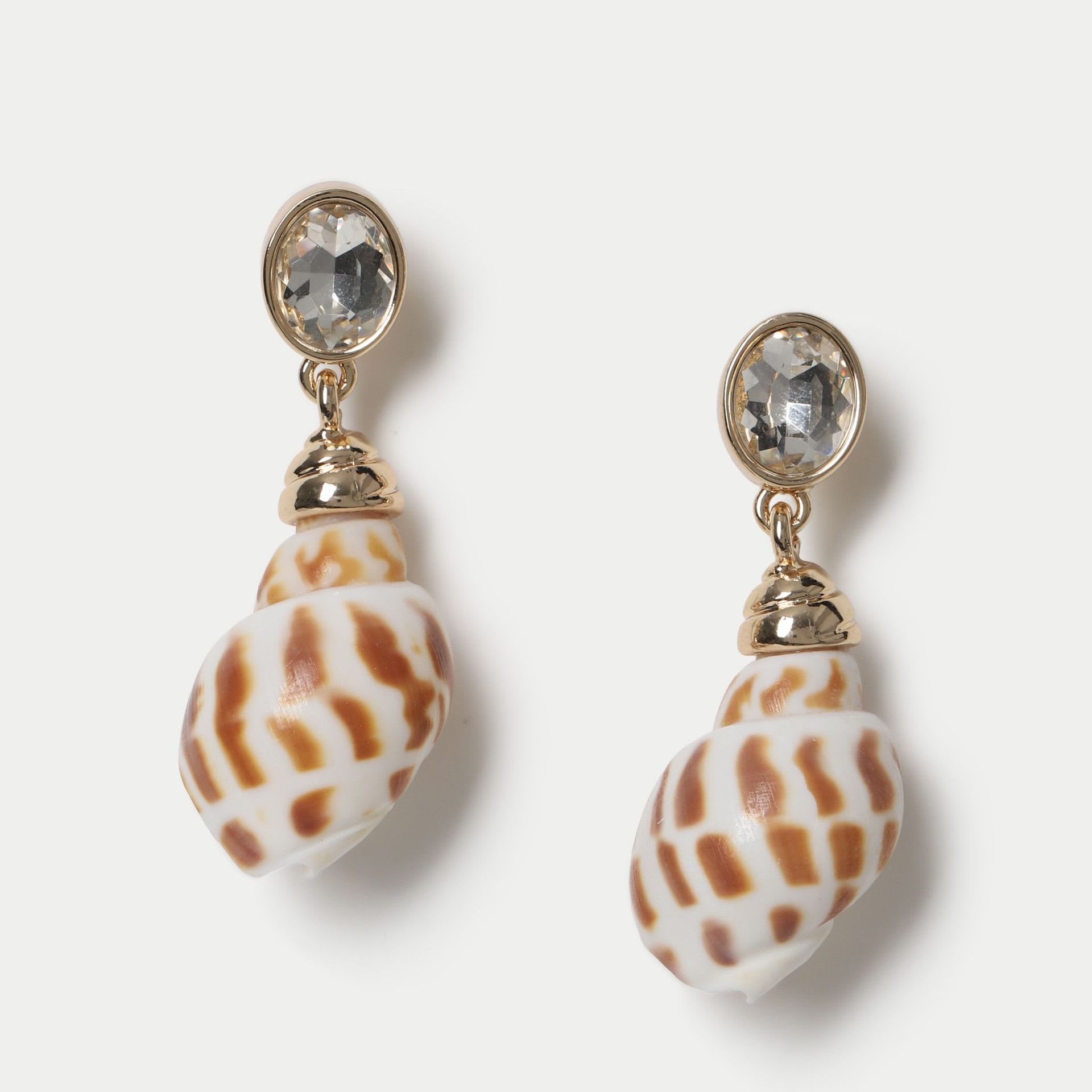 Conch Shell Drop Earrings