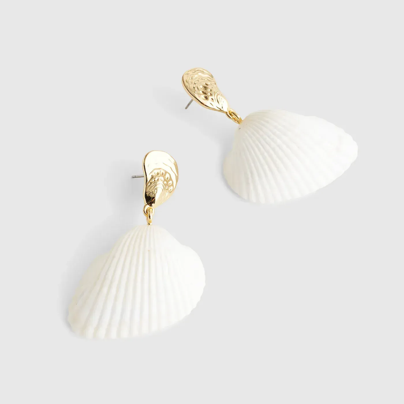 Madewell x Shopbop, Mixed Shell Drop Earrings