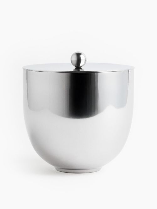 Stainless Steel Ice Bucket in Silver