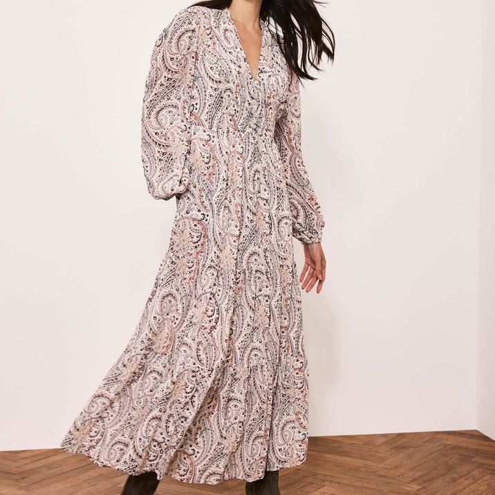 Mint Velvet Paisley Print Boho Dress