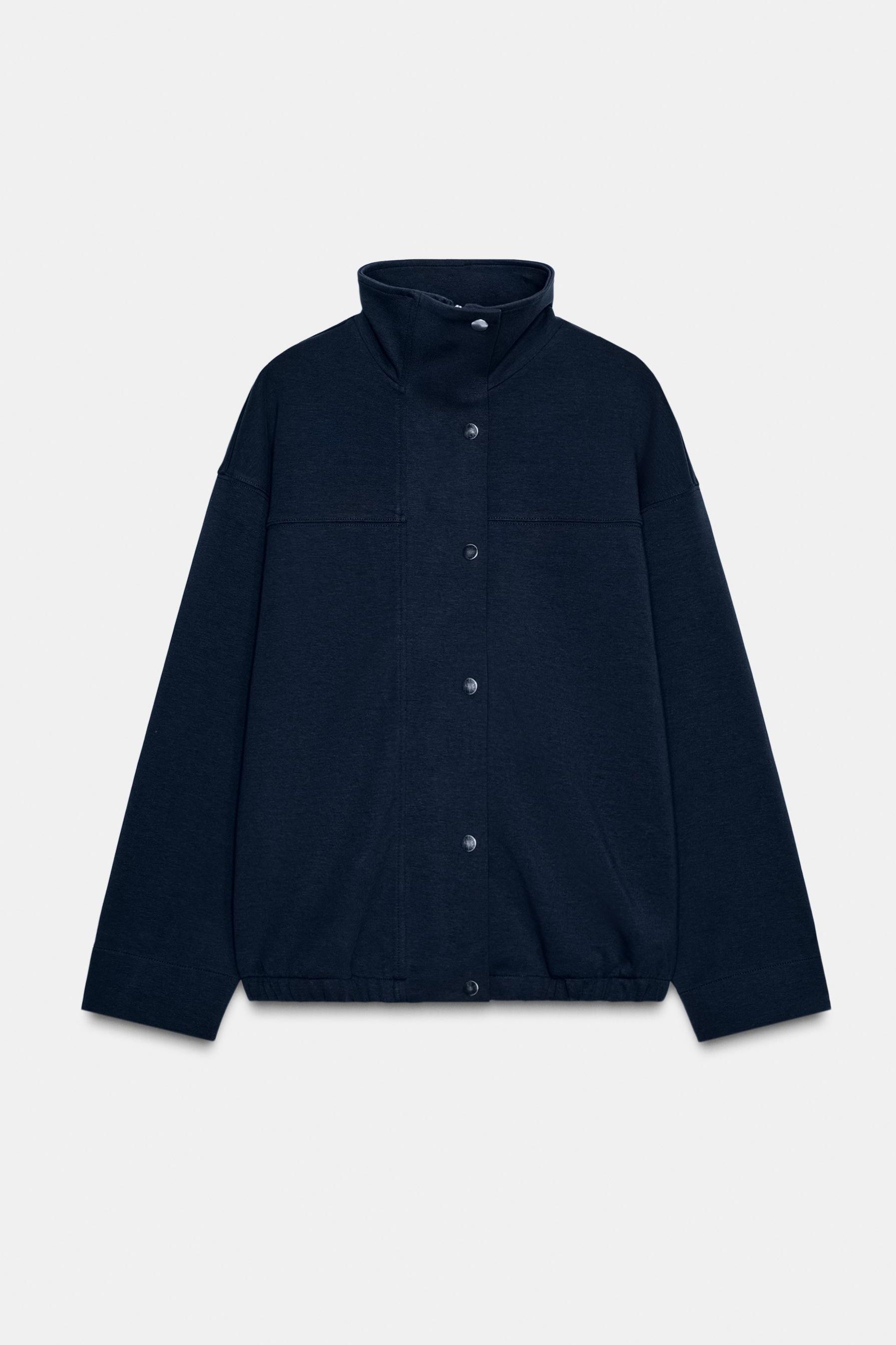 Interlock High-Neck Bomber Jacket
