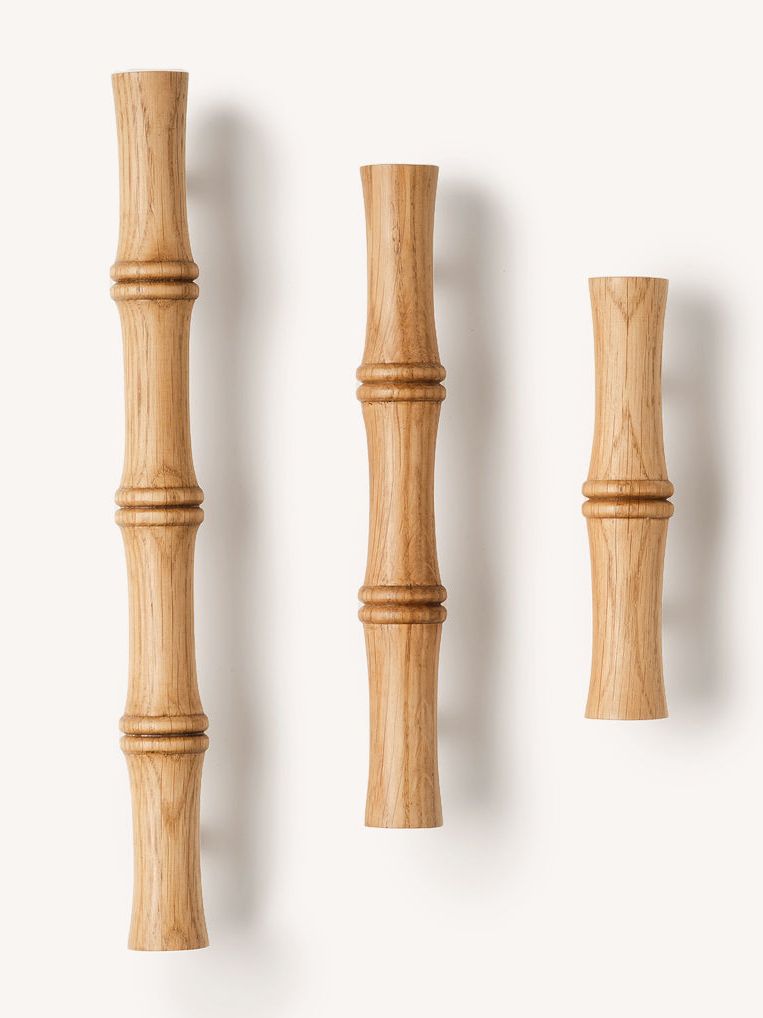Bamboo Handle, Natural Oak - 128mm