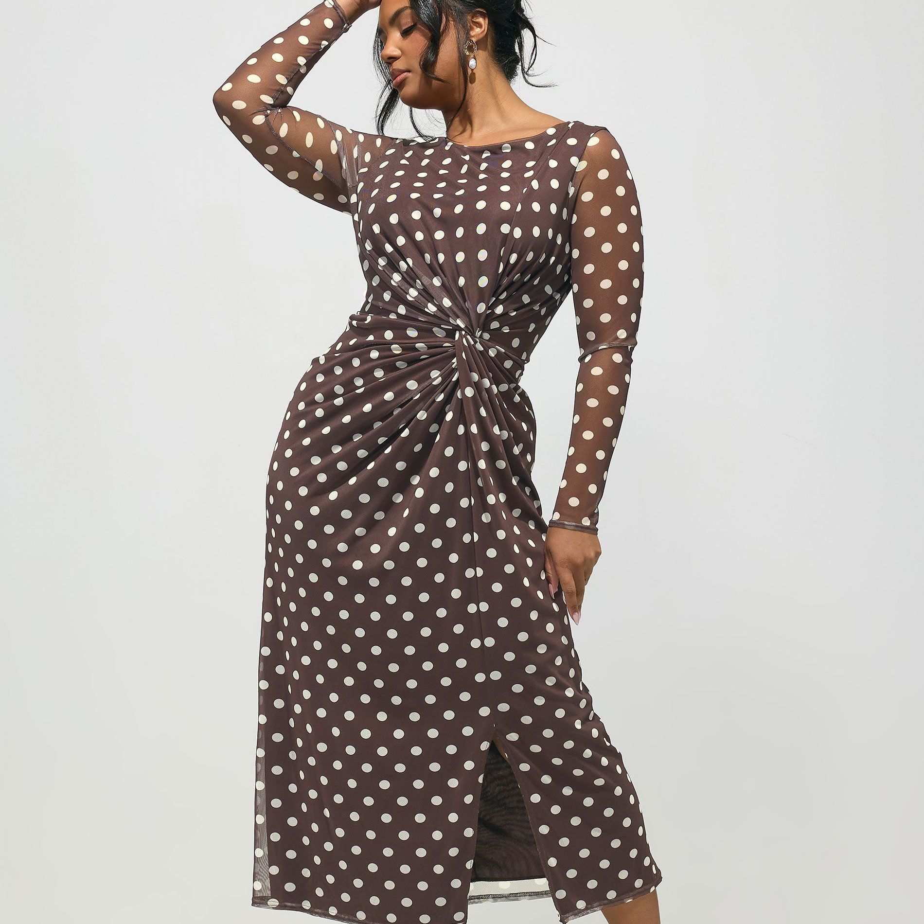 Polka Dot Maxi Dress