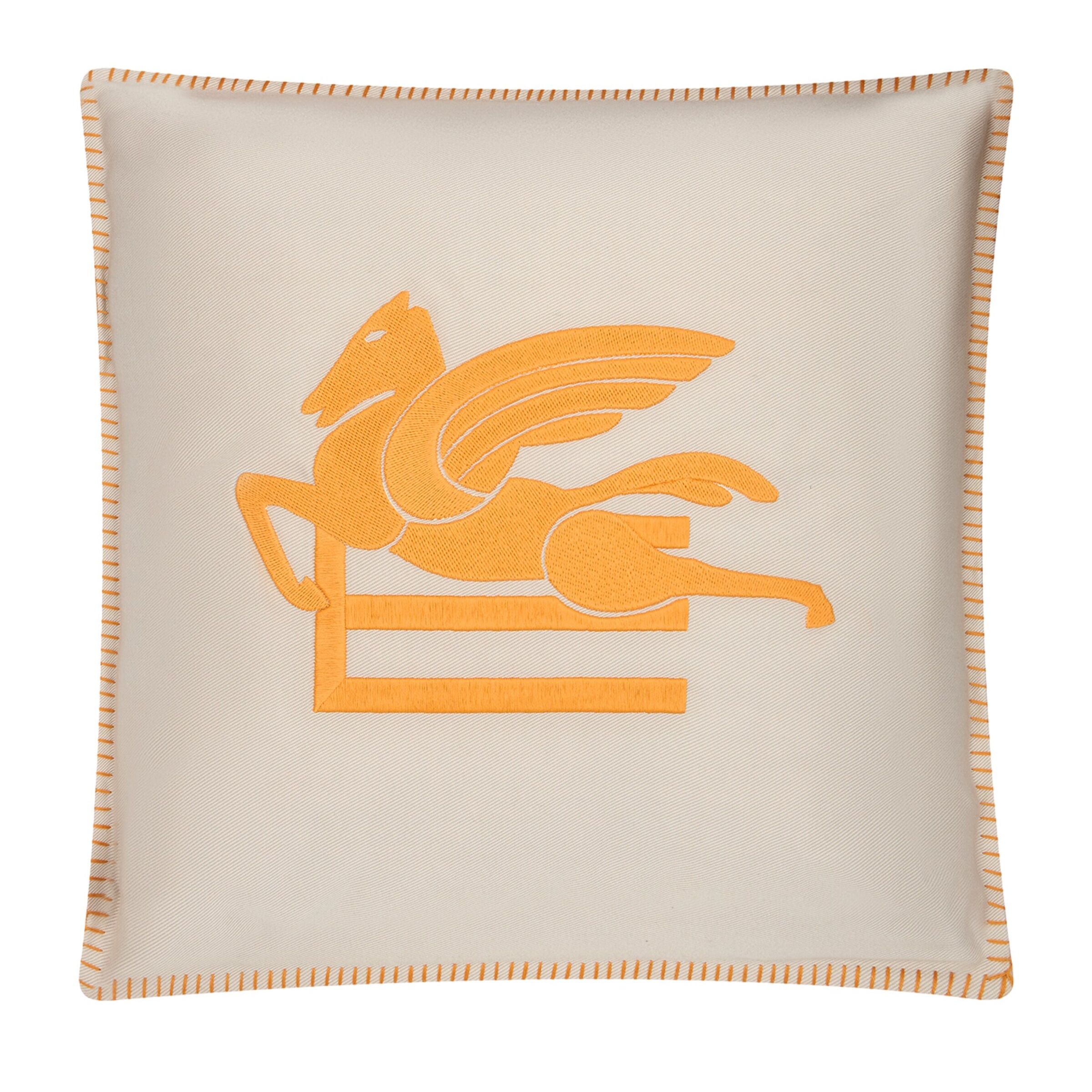 Etro Cotton Ribot Embroidered Cushion (45cm X 45cm)