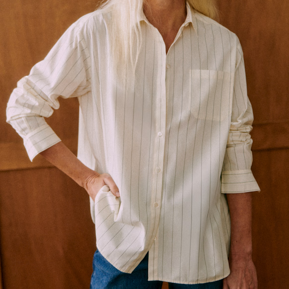 Sezane pinstripe shirt