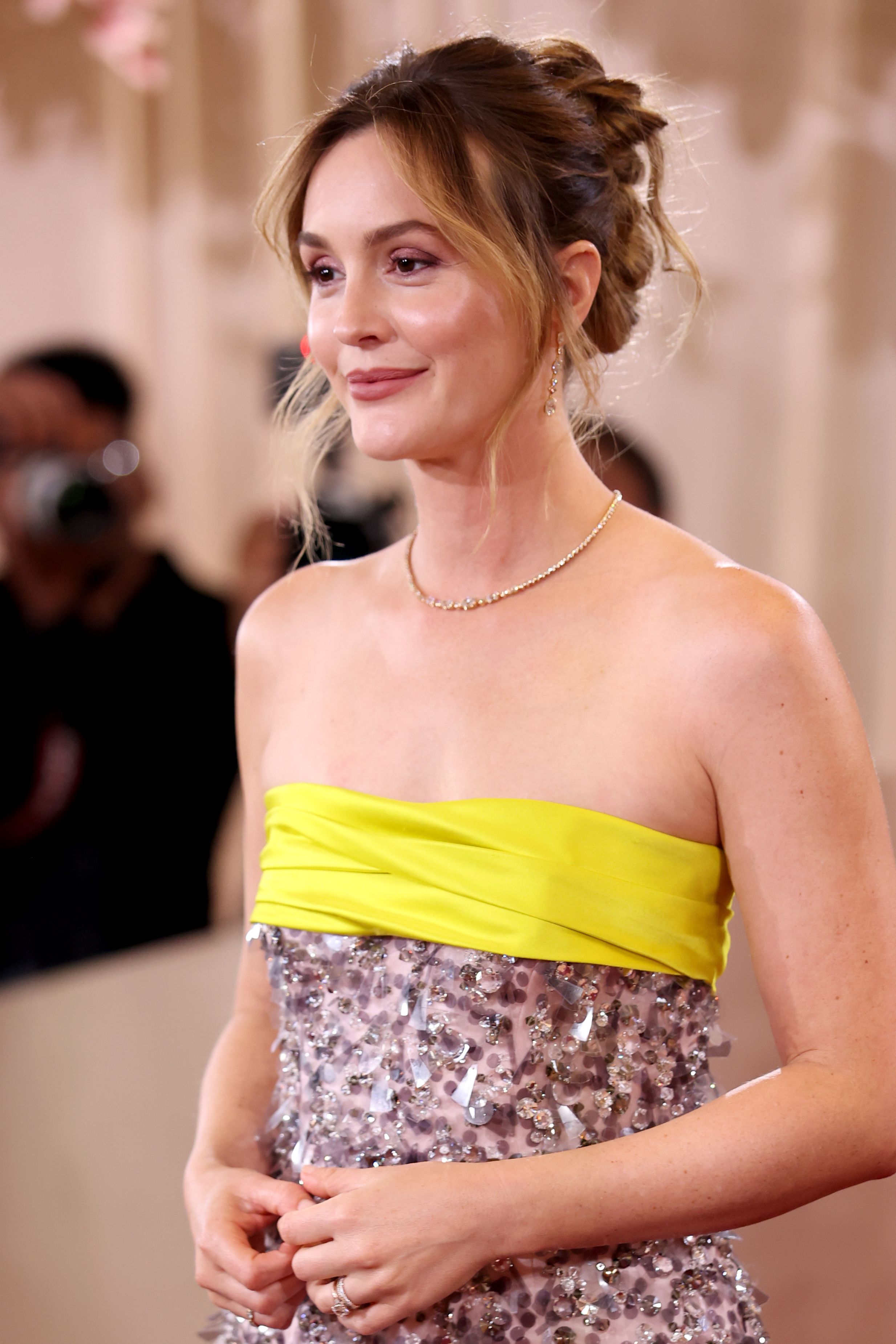 Leighton Meester attends the 83rd Annual Golden Globe Awards at The Beverly Hilton on January 11, 2026 in Beverly Hills, California.