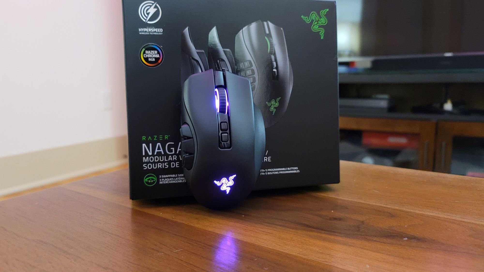 Razer Naga Pro Wireless Gaming Mouse for PC, Interchangeable