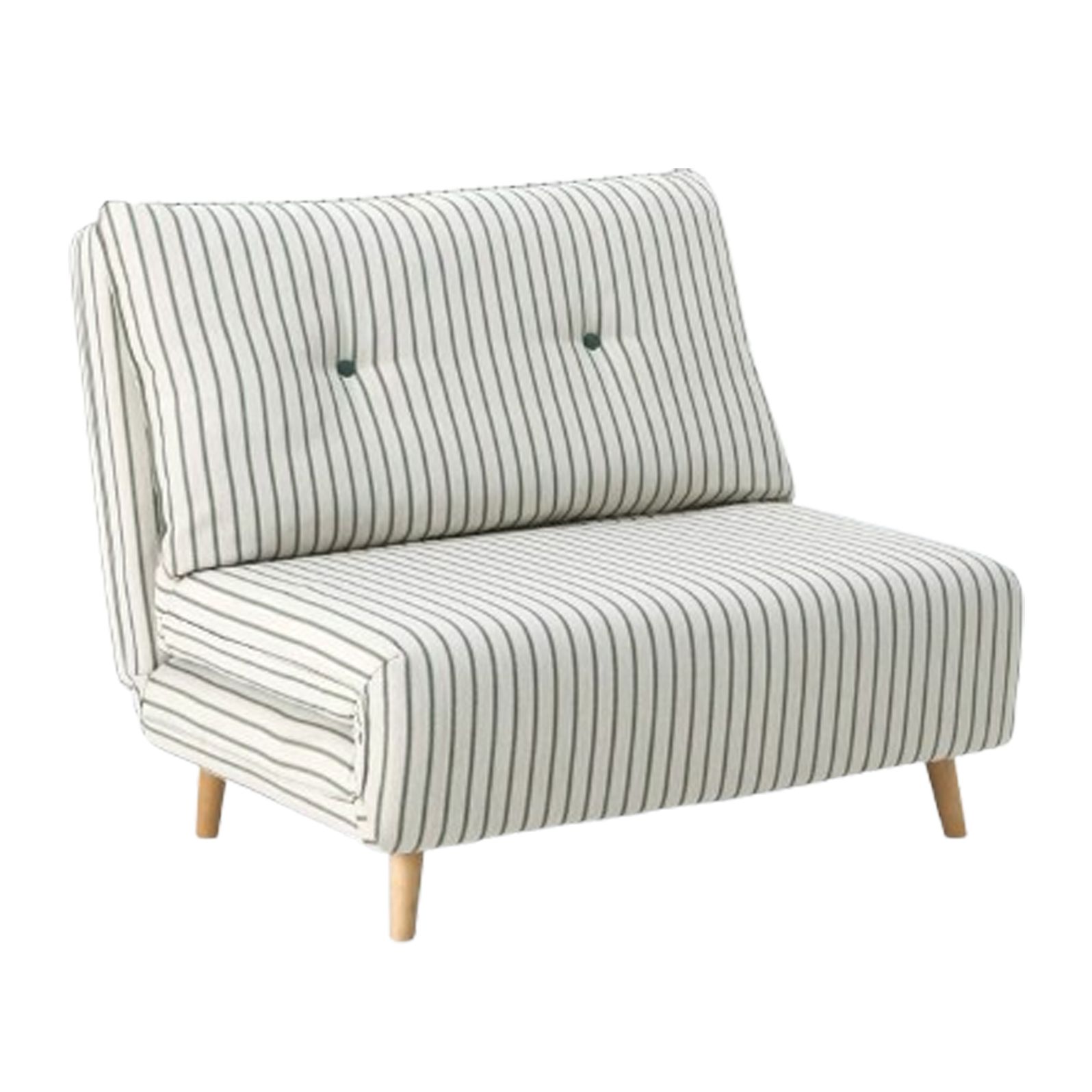 John Lewis, Chair Bed - Green Stripe