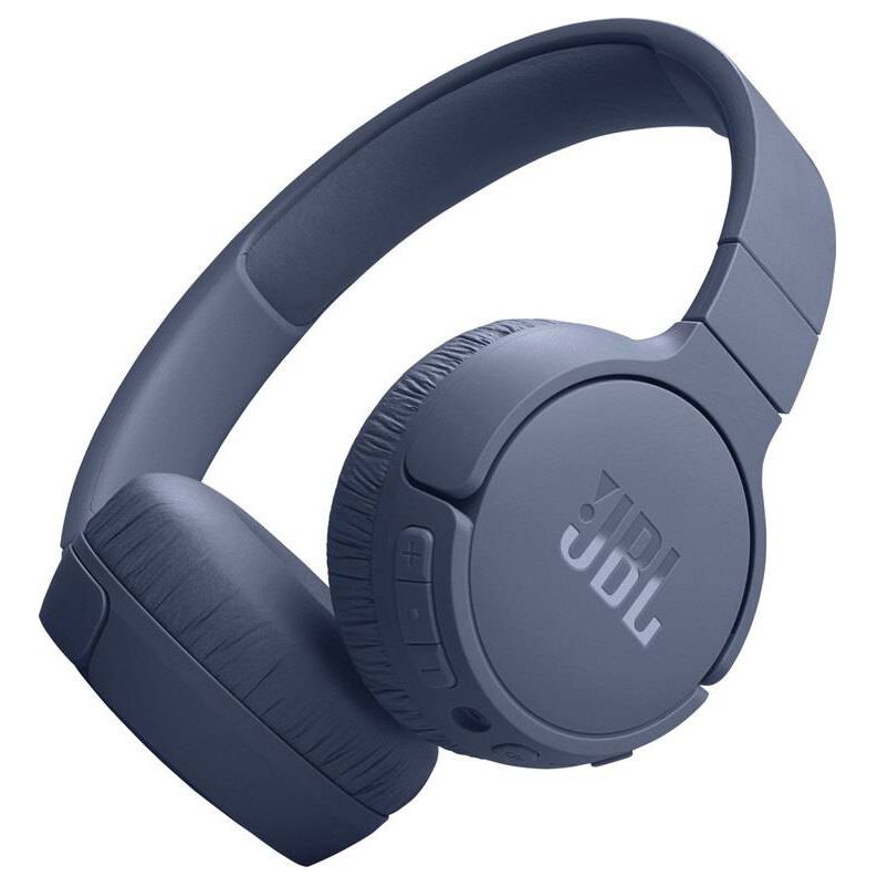 JBL Tune 670NC headphones in blue render.