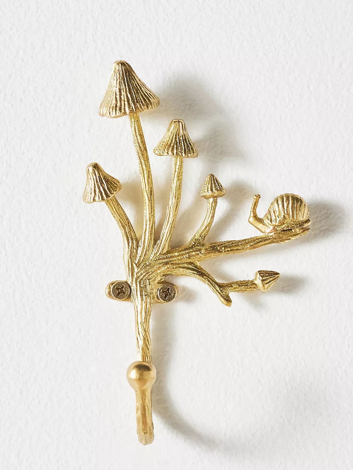 Toadstool Brass Hook