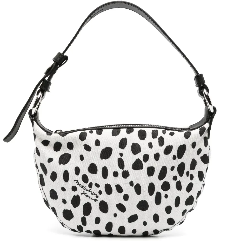 Moschino Jeans Spot-Print Cotton Shoulder Bag | One Size