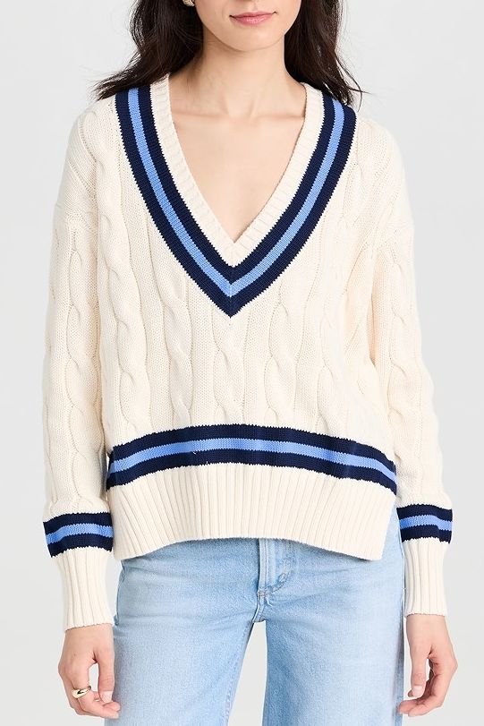 Polo Ralph Lauren Cable Knit Cotton Cricket Sweater