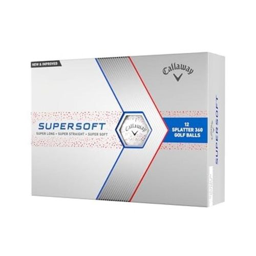 Supersoft Golf Balls (Red Splatter)
