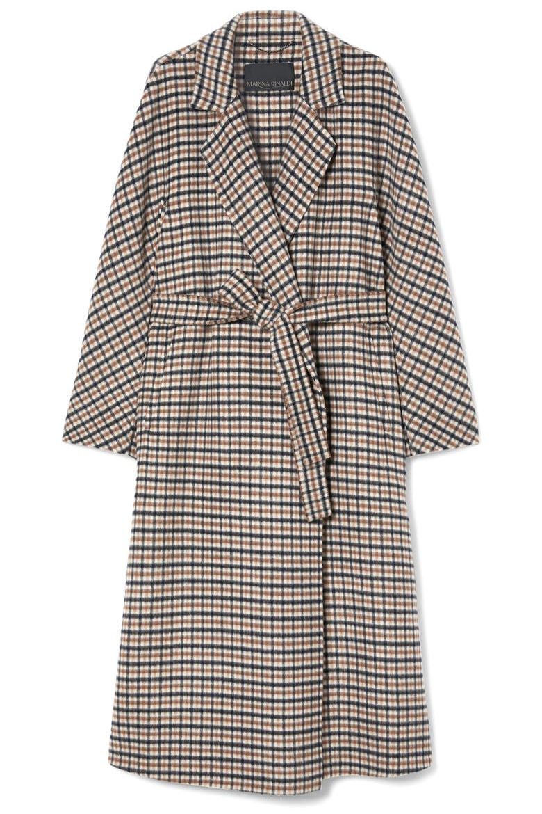 Deremi Check Wool &amp;amp; Mohair Blend Coat
