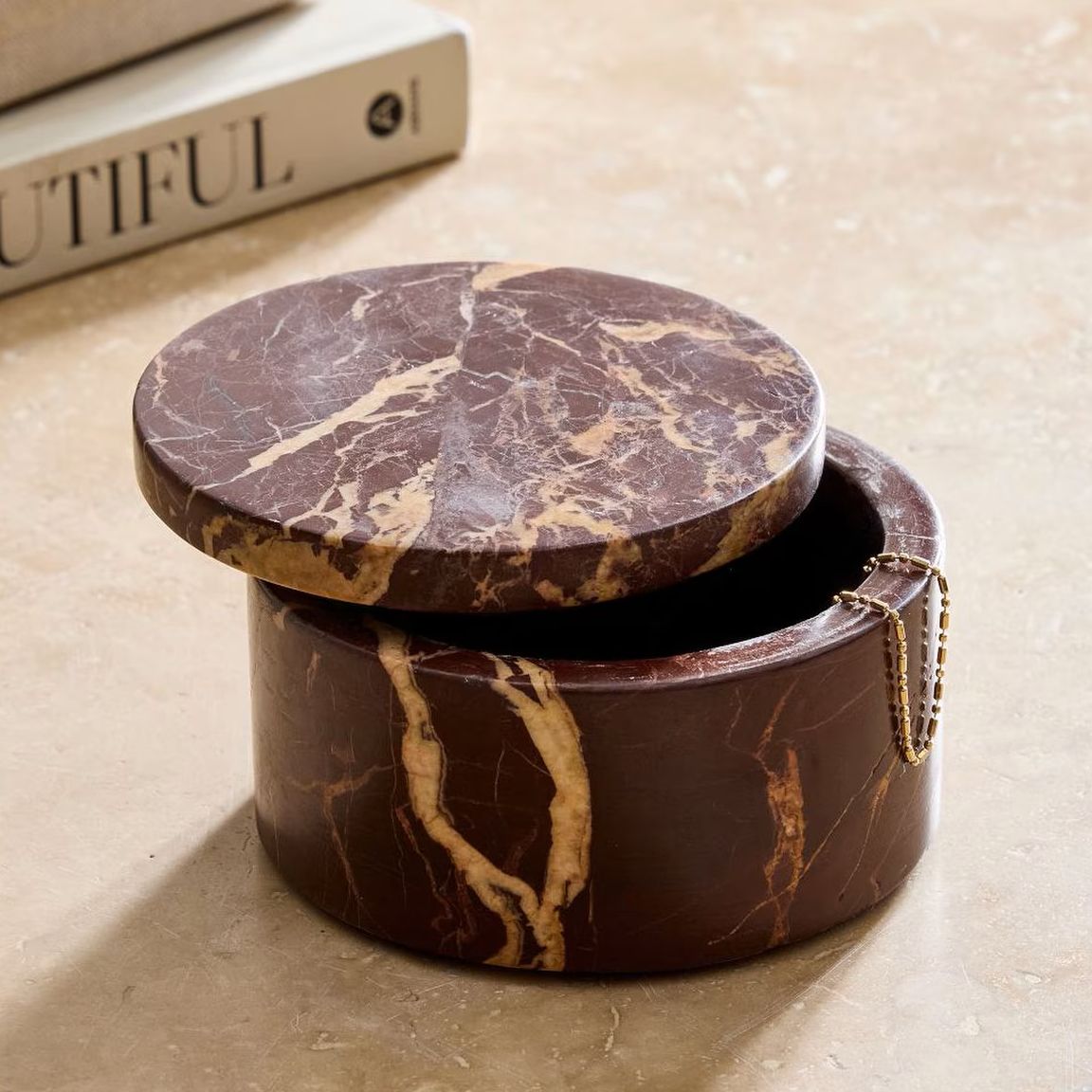West Elm, Marble Decorative Box
