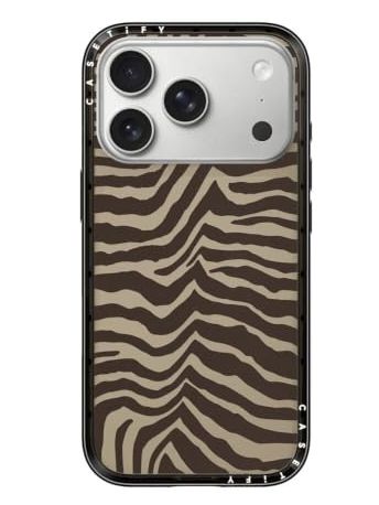 Compact case &mdash; Zebra-brown