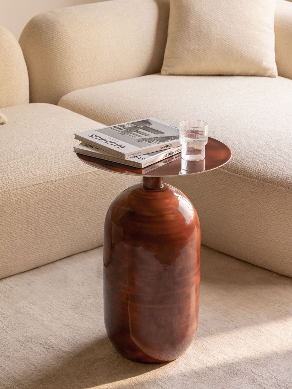 Round Iron Side Table Truax