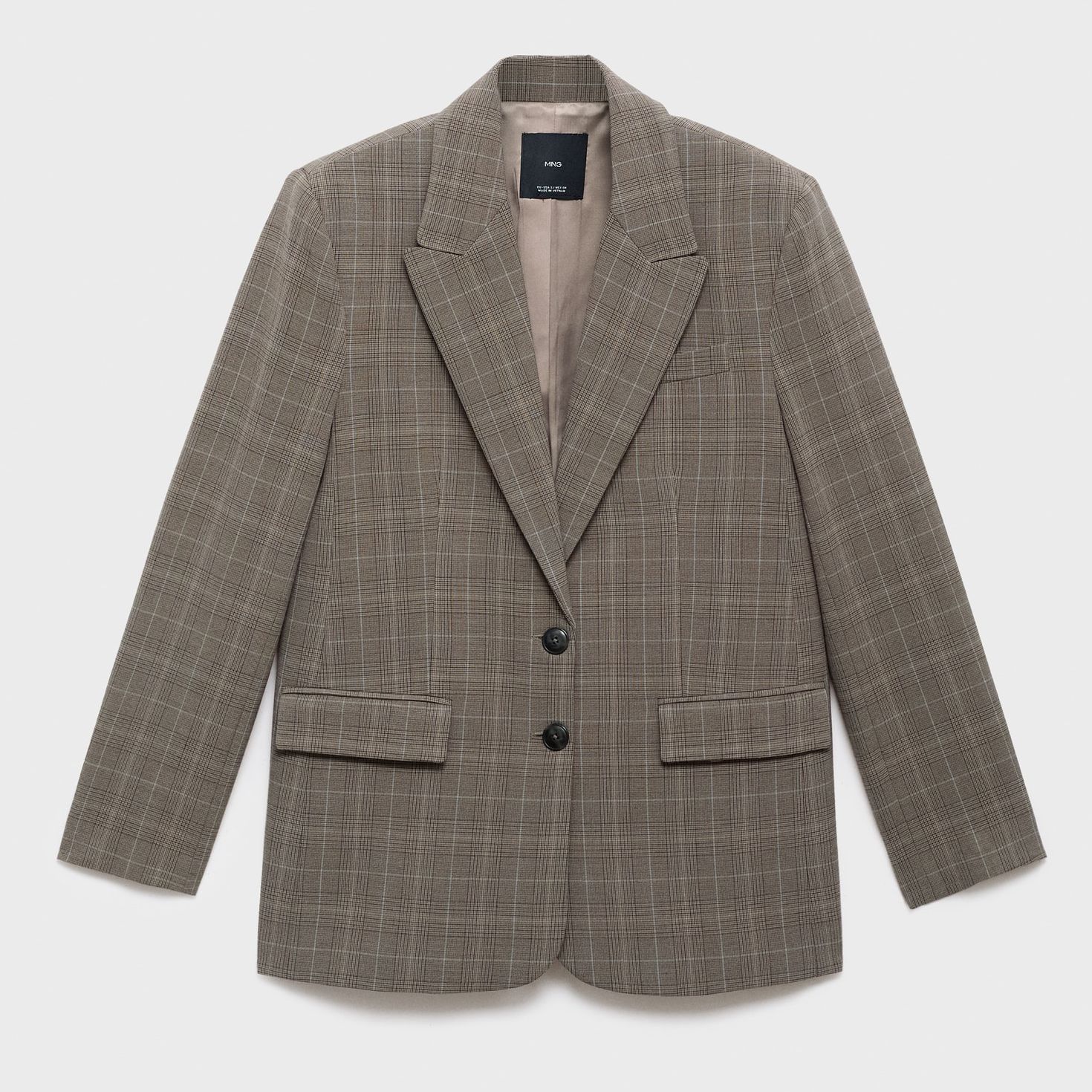 Check Suit Blazer - Women | Mango Usa