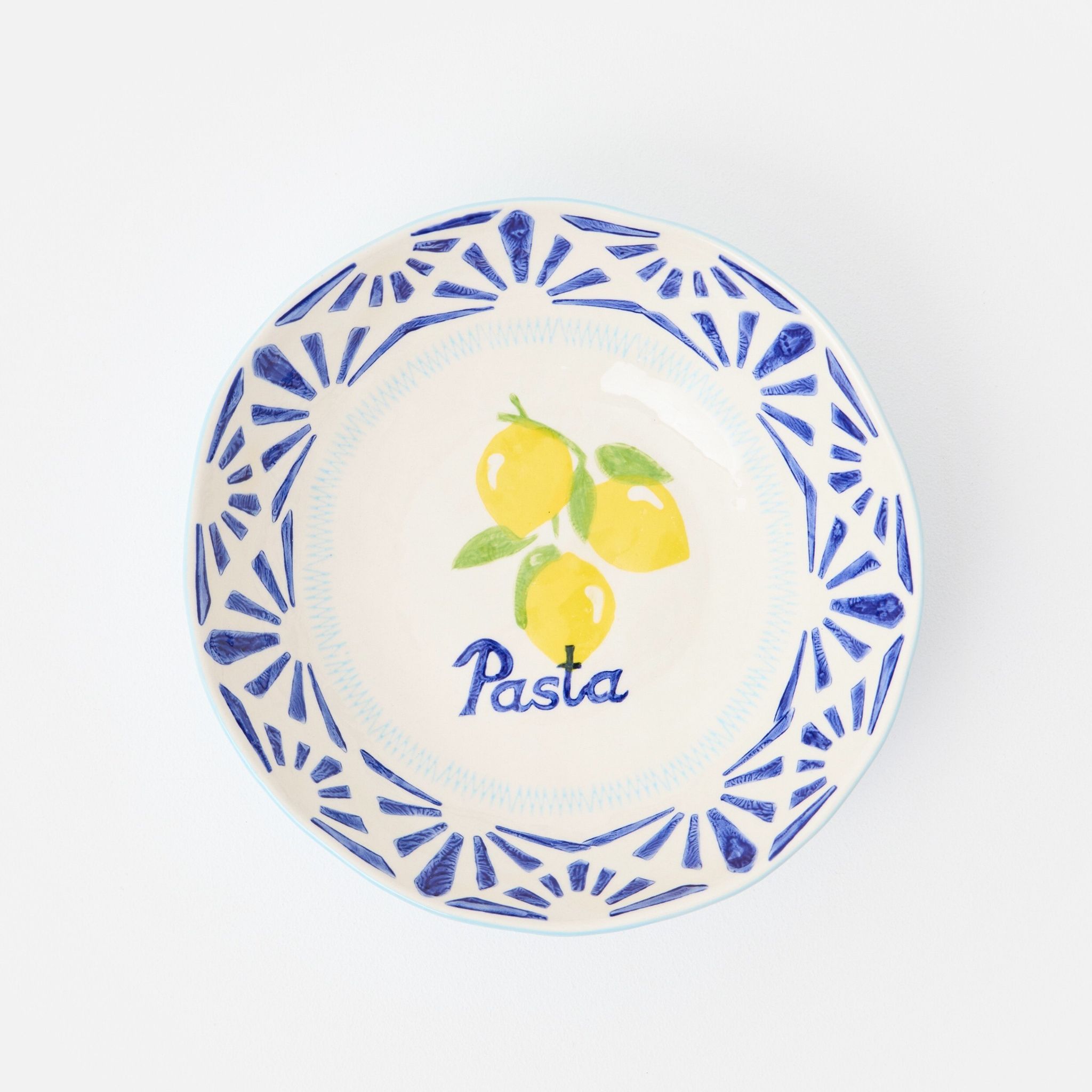 Lemon Ceramic Pasta Bowl | Oliver Bonas