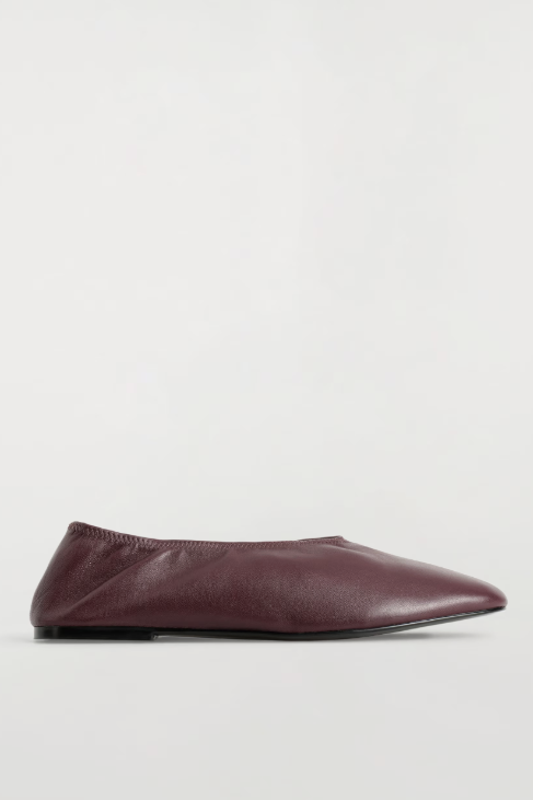 COS, Minimal Leather Ballet Flats