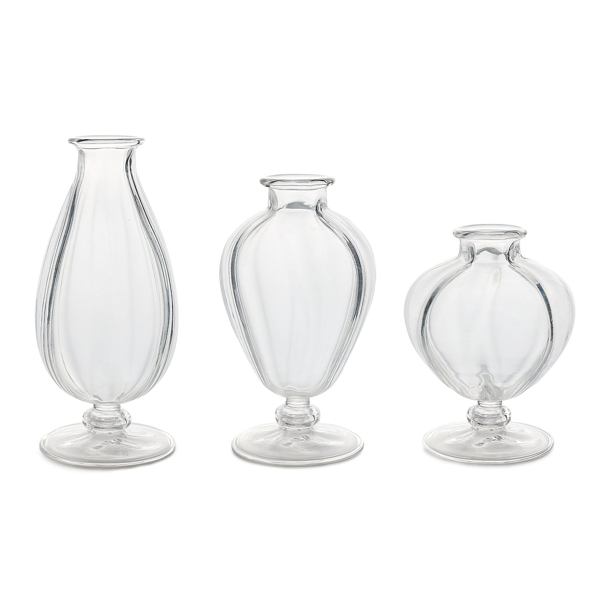 Violet Bud Vase Trio