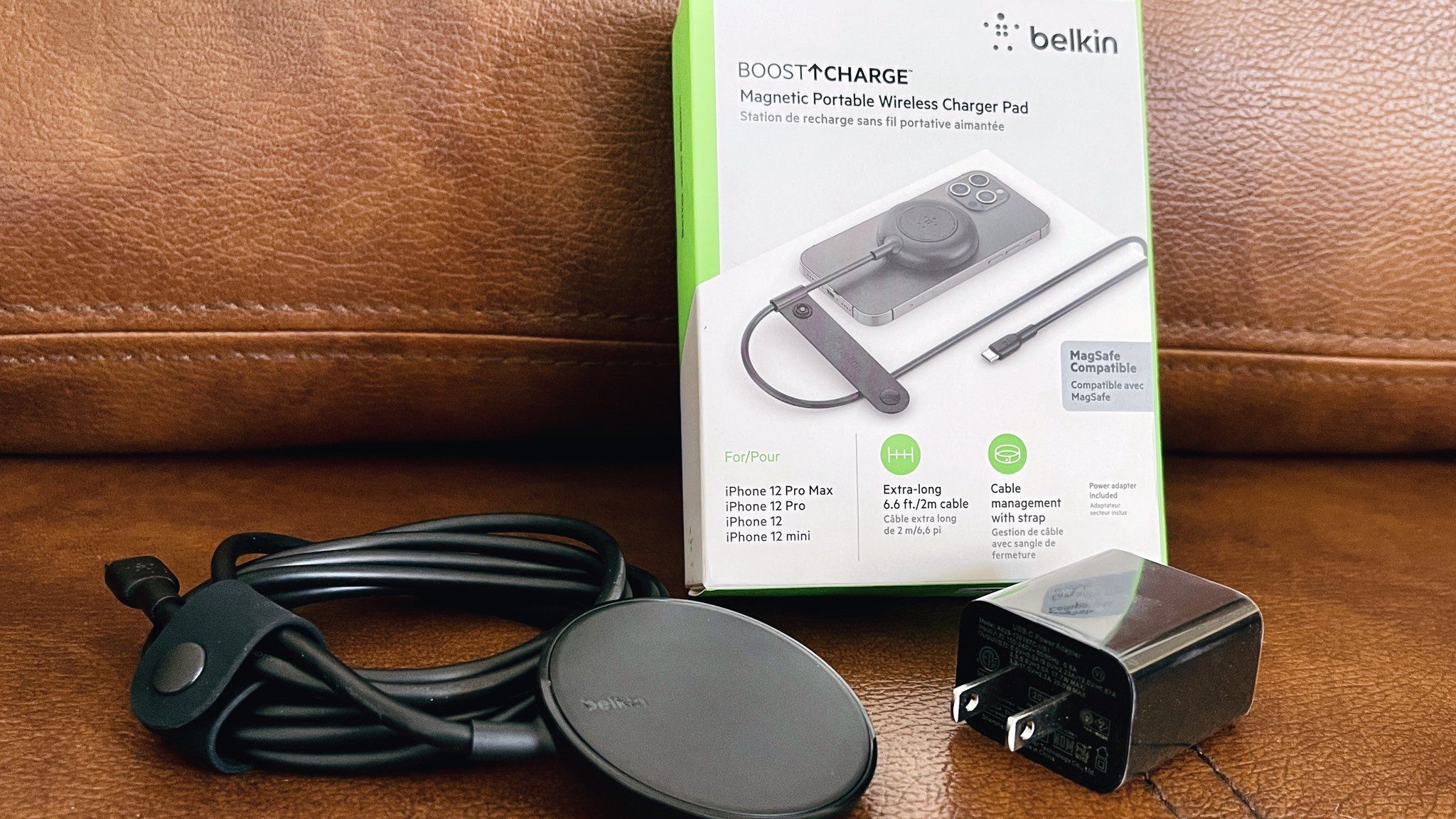 belkin boost charge pro portable wireless charger pad with magsafe