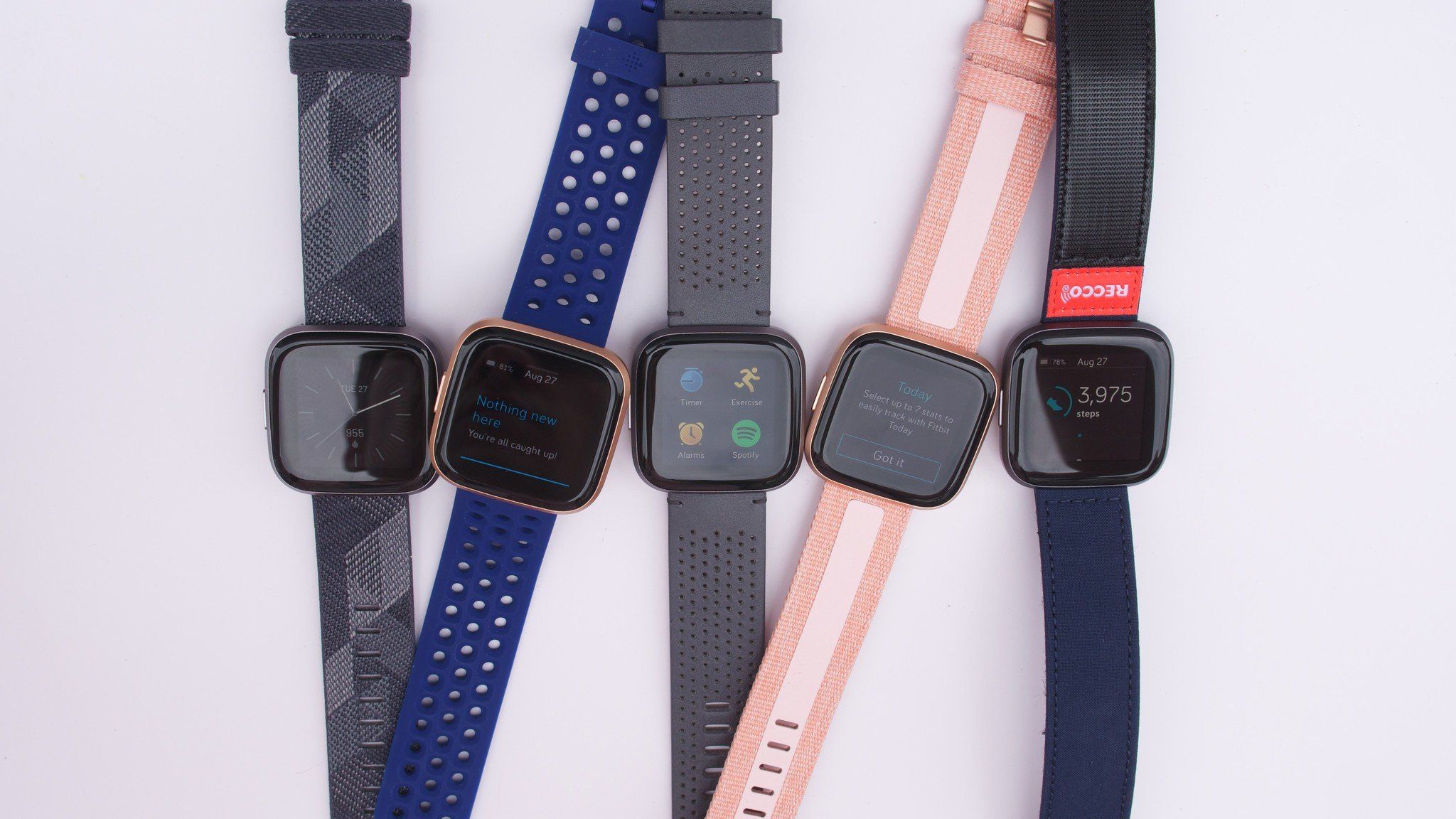 値下げ　Fitbit VERSA 2 EMERALD/COPPER ROSE Fitbit Versa 2 - Copper Rose - Smart Watch with Band