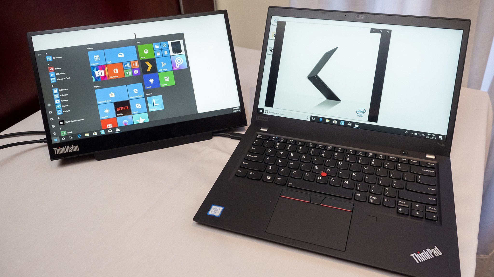 Lenovo ThinkVision M14 メーカー保証2026年9月 Amazon.com: Lenovo ThinkVision M14t Gen2 14-inch Monitor