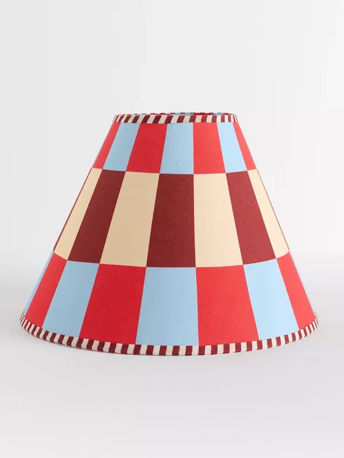 Damson Madder Geometric Printed Empire Lamp Shade