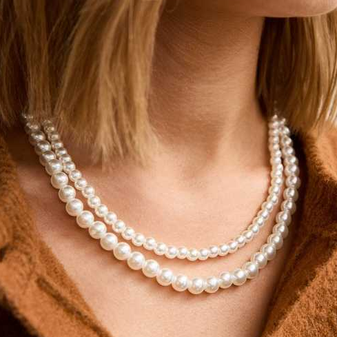 New Look, Faux Pearl Necklace