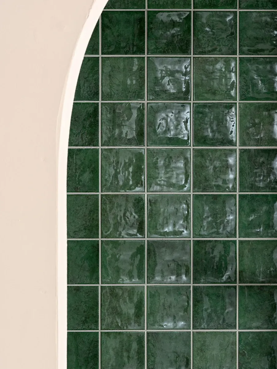 diy, Ca&amp;rsquo;Pietra Casamar Forest Gloss Zellige Embossed Ceramic Indoor Wall tile