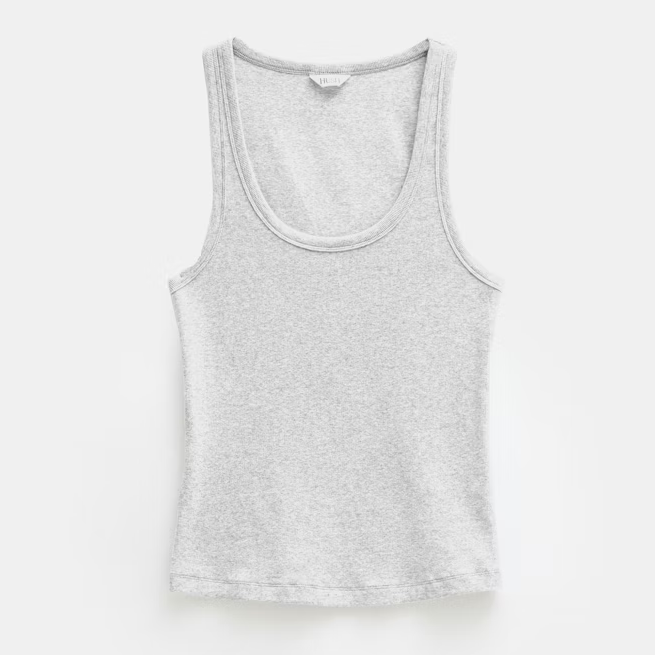 Hush, Scoop Neck Ribbed Vest