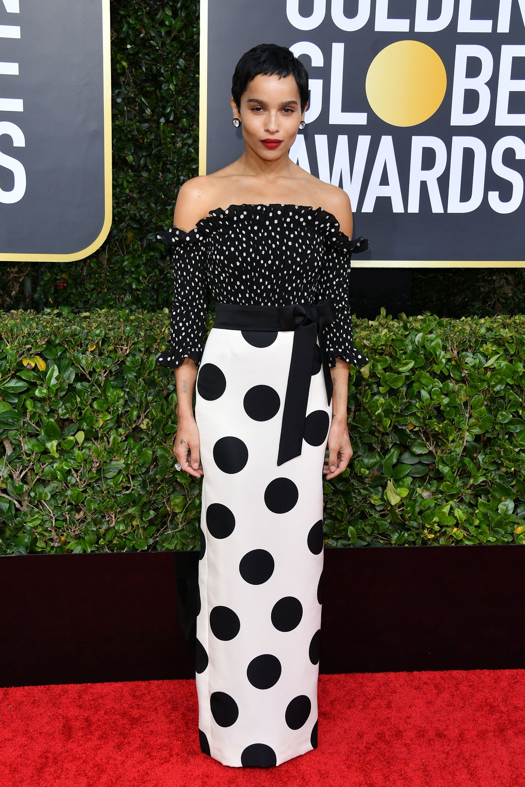 Zoe Kravitz attends the 77th Annual Golden Globe Awards at The Beverly Hilton Hotel on January 05, 2020 in Beverly Hills, California