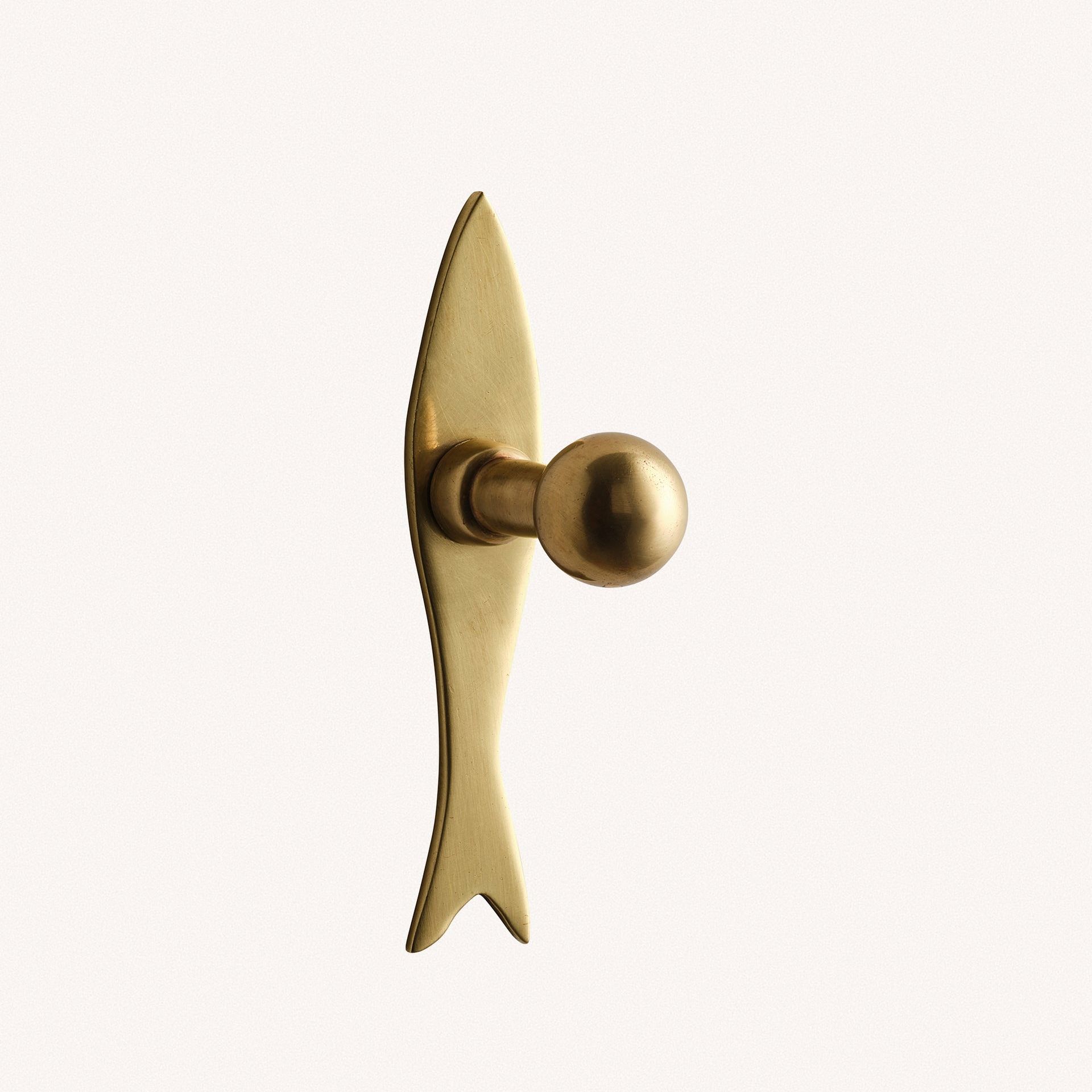 Fish Hook, Aged Brass