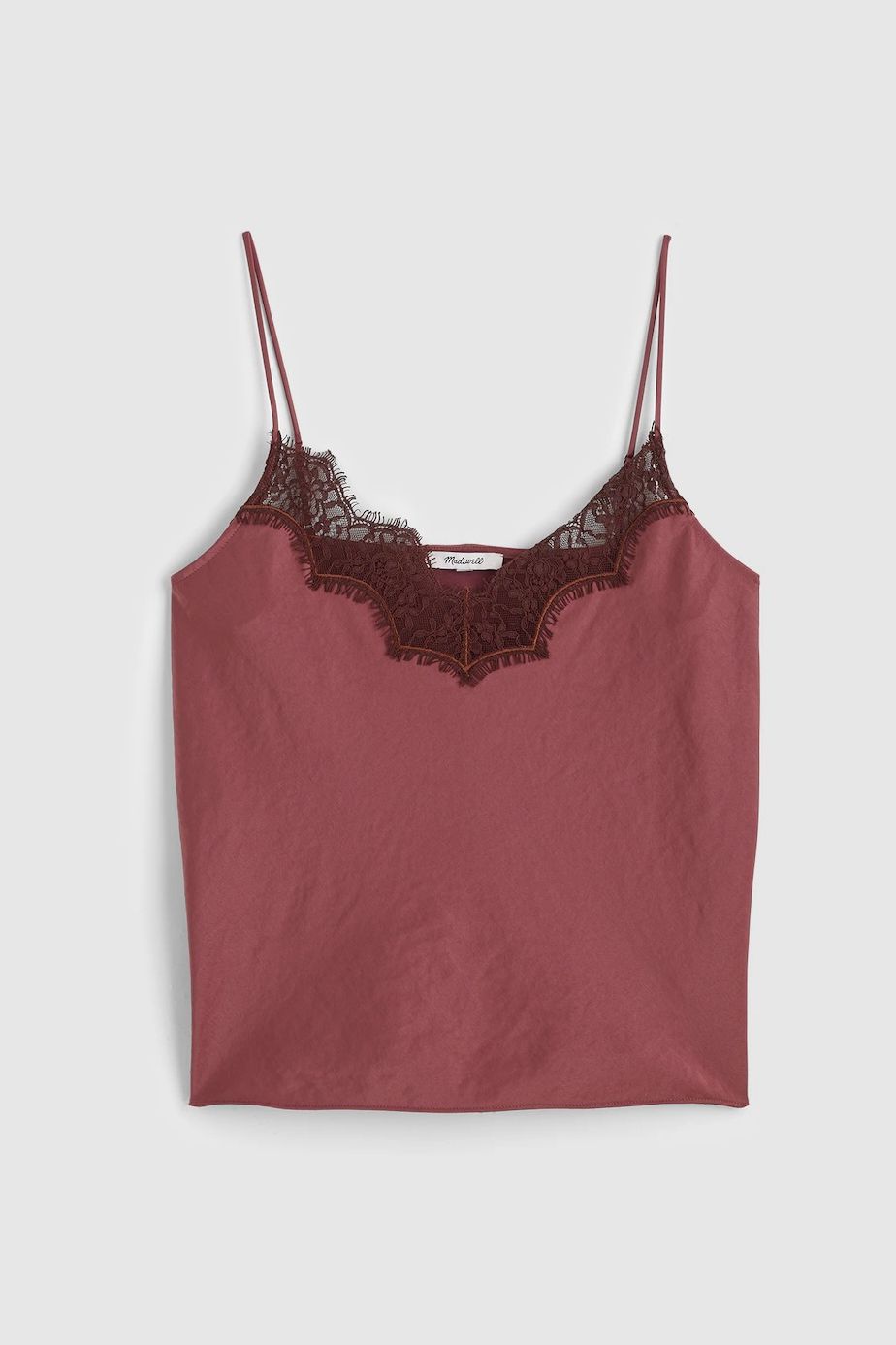Madewell lace-trim cami top