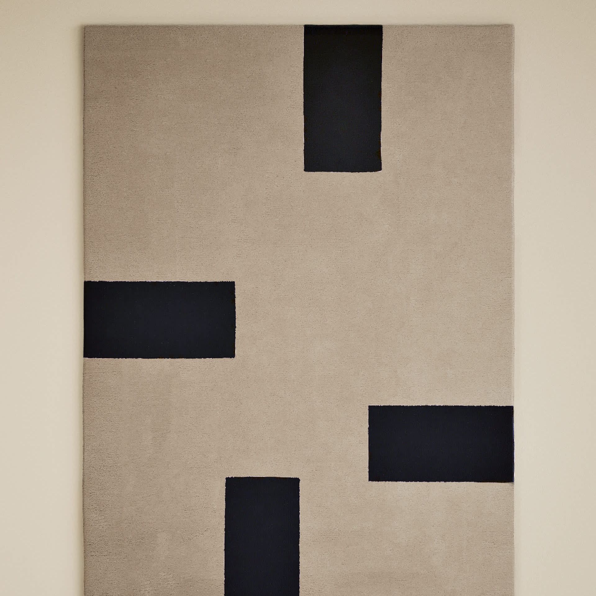 Kelly Hoppen Pure Wool Dash Geometric Rug