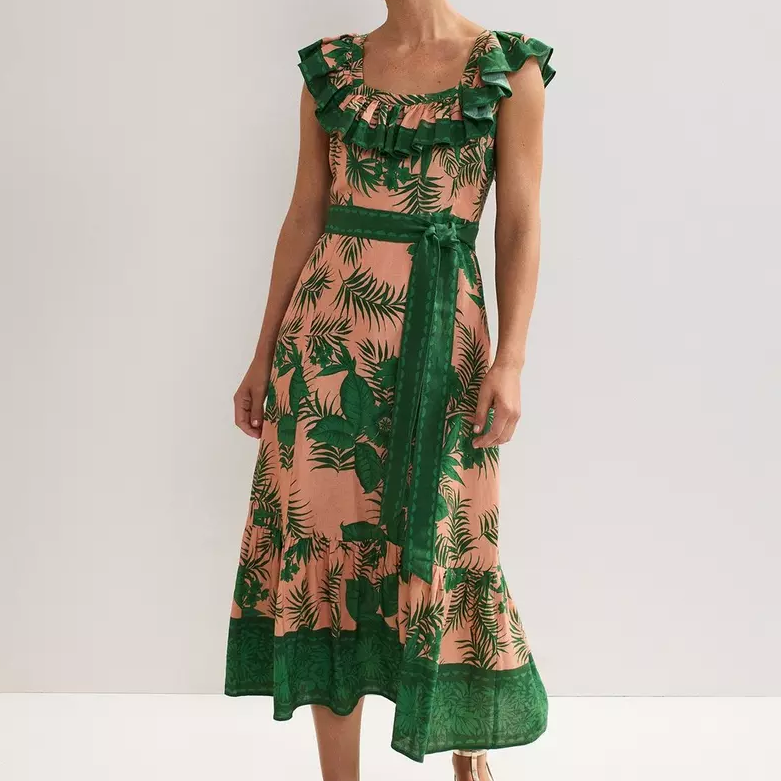 Phase Eight, Ruffle Sleeve Midi Dress