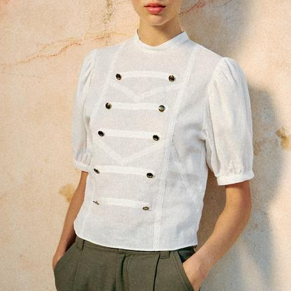 Zara, Puff Sleeve Shirt