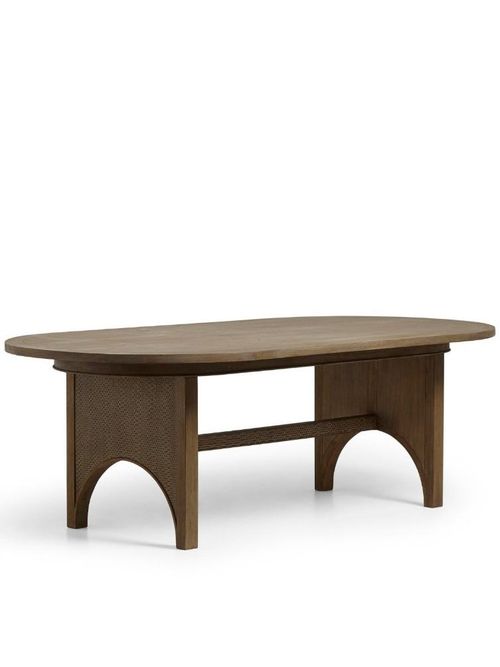 Balabac Oval Dining Table, Natural