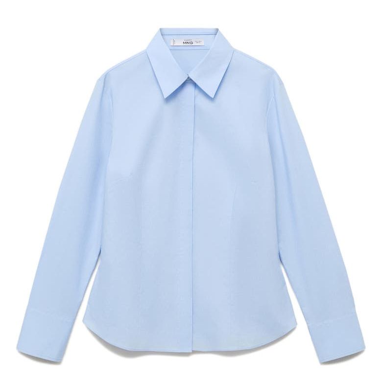 Slim Fit Stretch Poplin Button-Up Shirt