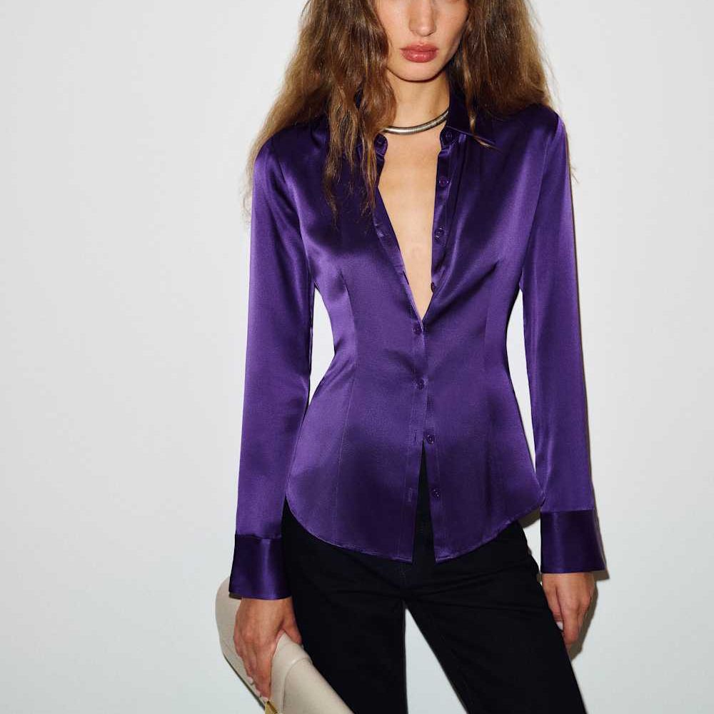 Raya Fitted Silk Shirt