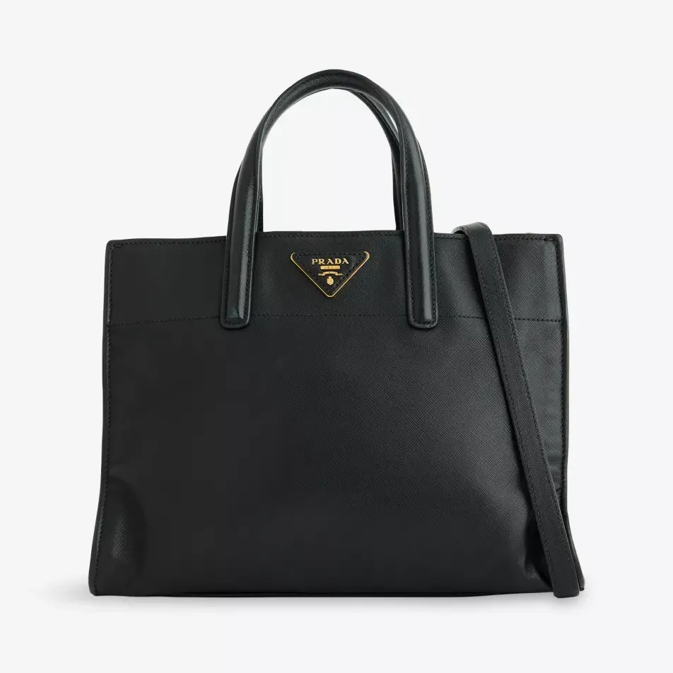 Pre-Loved Prada Soft Triple Pocket Leather Tote Bag